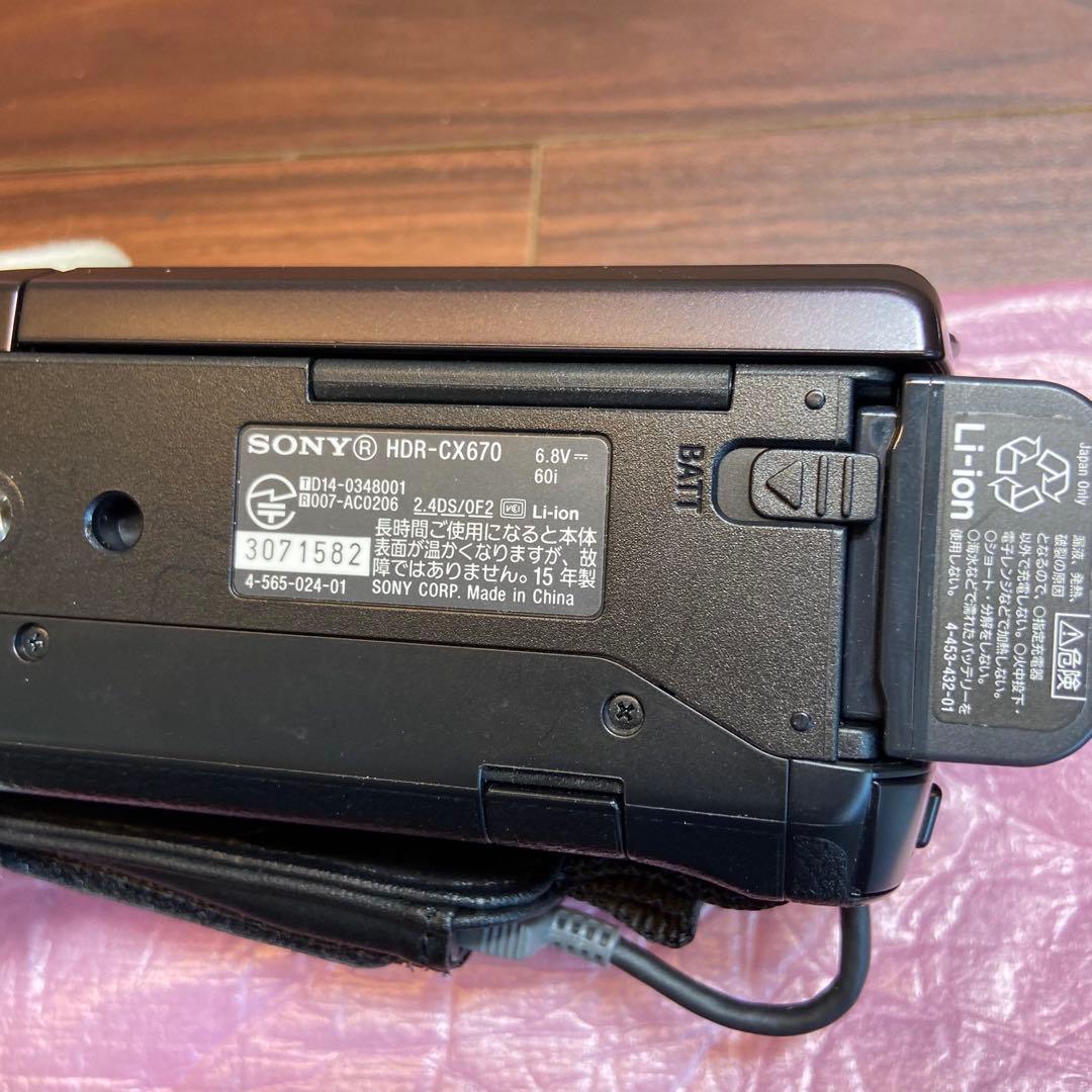 SONY HDR-CX670 ビデオカメラ ほぼ新品 4294