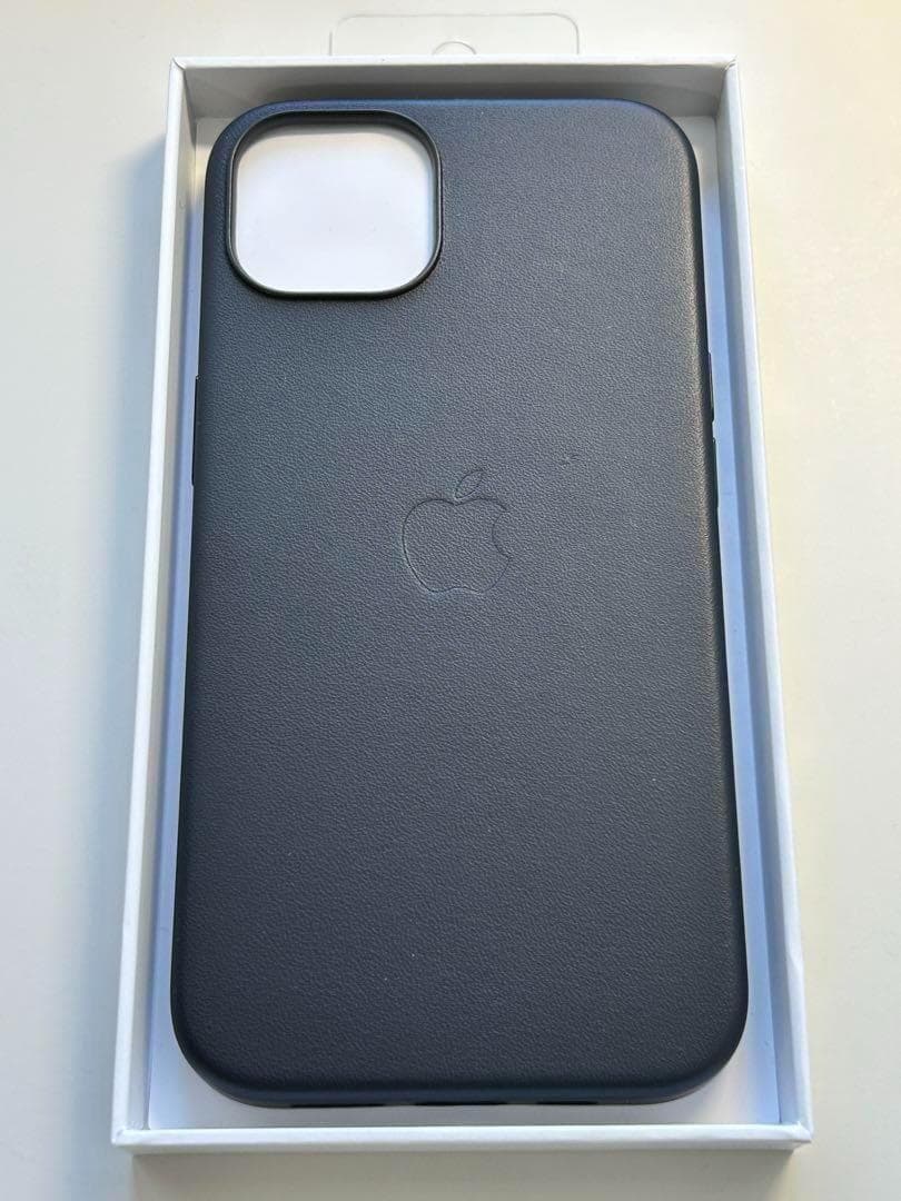 【新品】純正 iPhone 13 レザーケース・ミッドナイト①