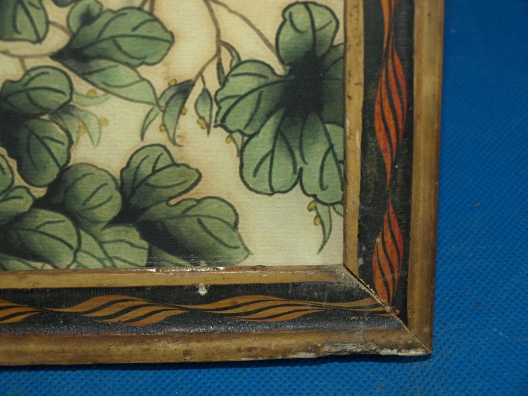 解体屋さん委託品　中国古美術 清時代木製肉筆絵※激安骨董品 N1476B19-3