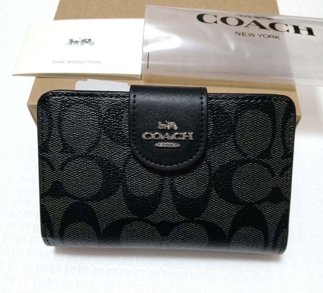 【オープン価格】新品コーチ 二つ折り財布 アウトレット