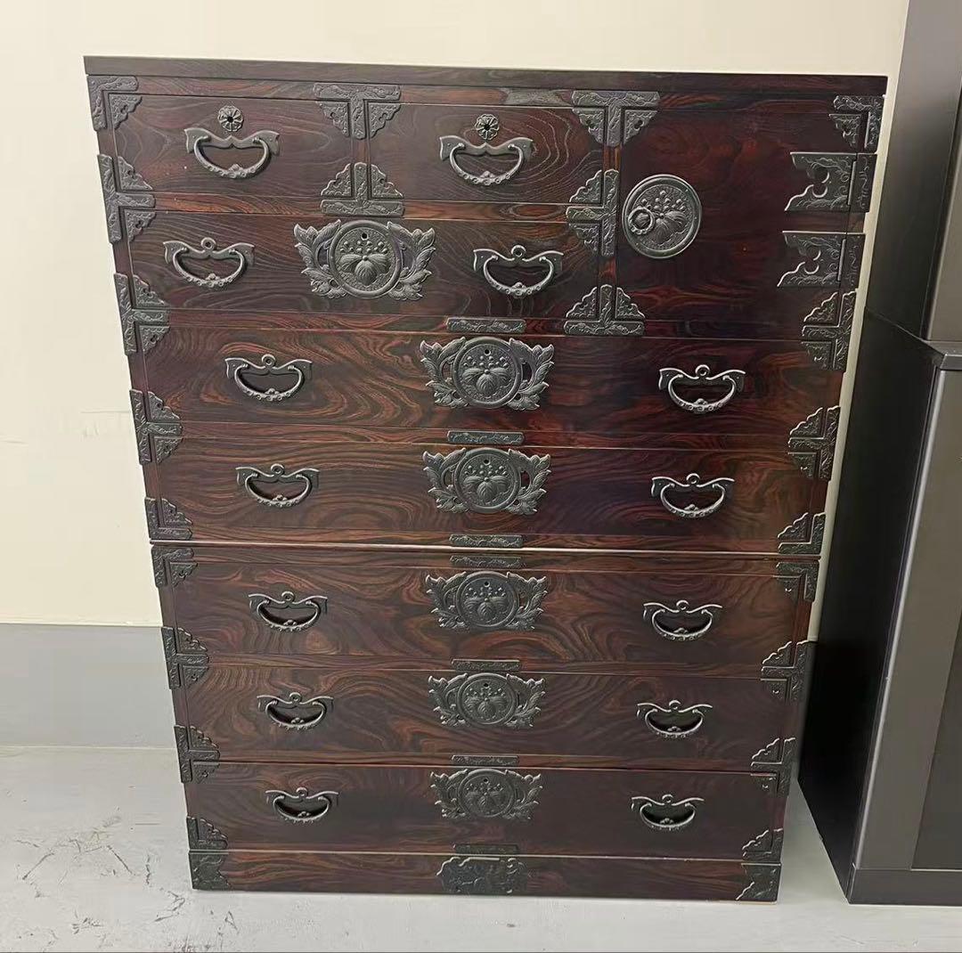 ∗**様 岩谷堂箪笥 整理タンス 南部鉄器金具 鍵付き 伝統工芸 民芸家具 和家