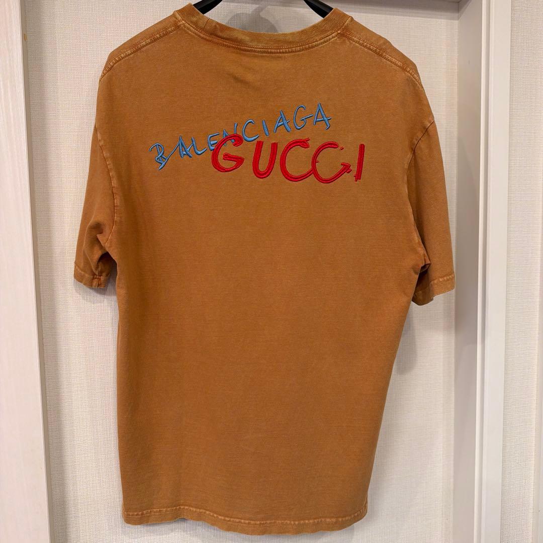 GUCCI x BALENCIAGA コラボ Tシャツ ブラウン