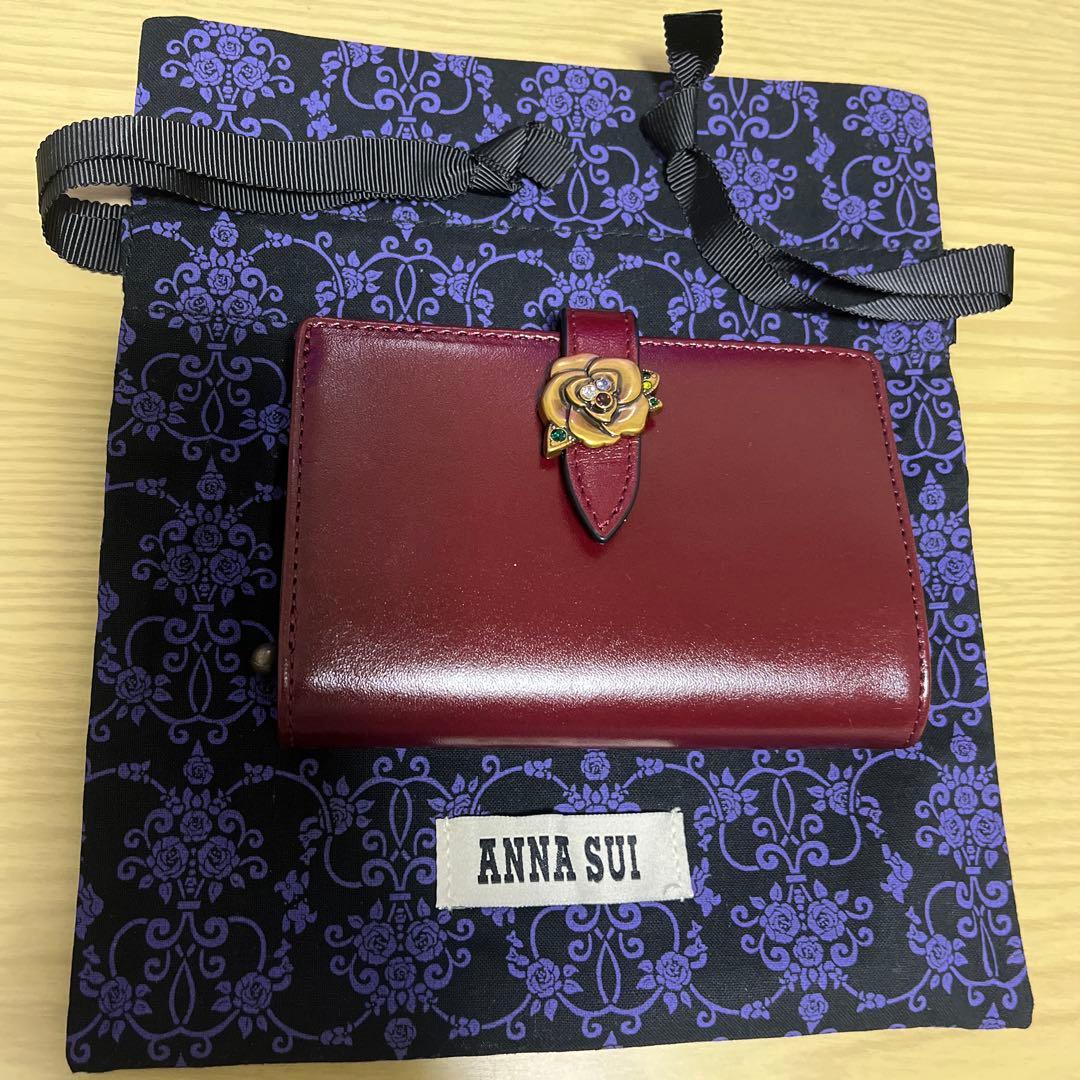 新品・未使用✨ANNA SUI 二つ折り財布 ワイン