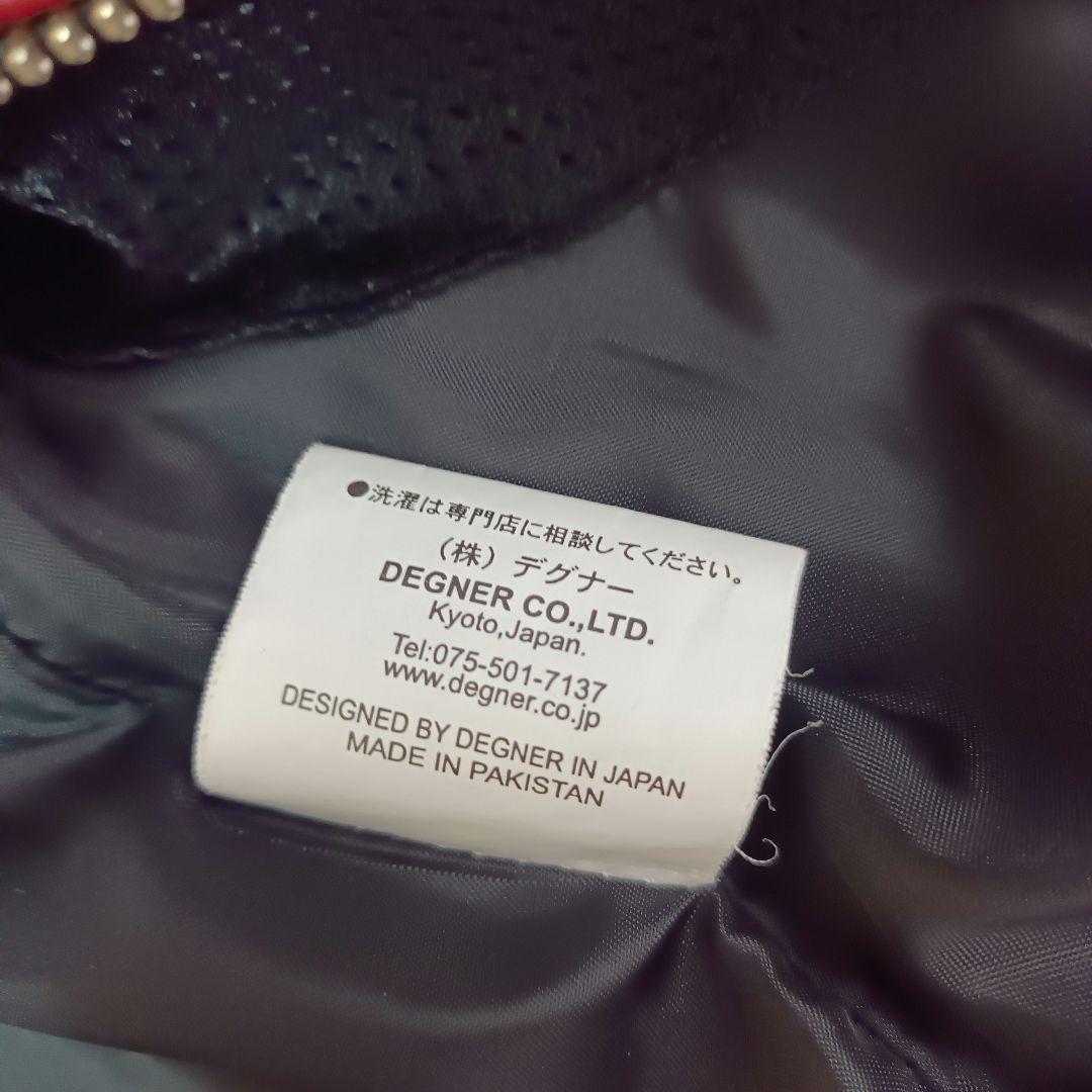 【激シブ！】デグナー　シングルライダース　レッド　ラムレザー　M