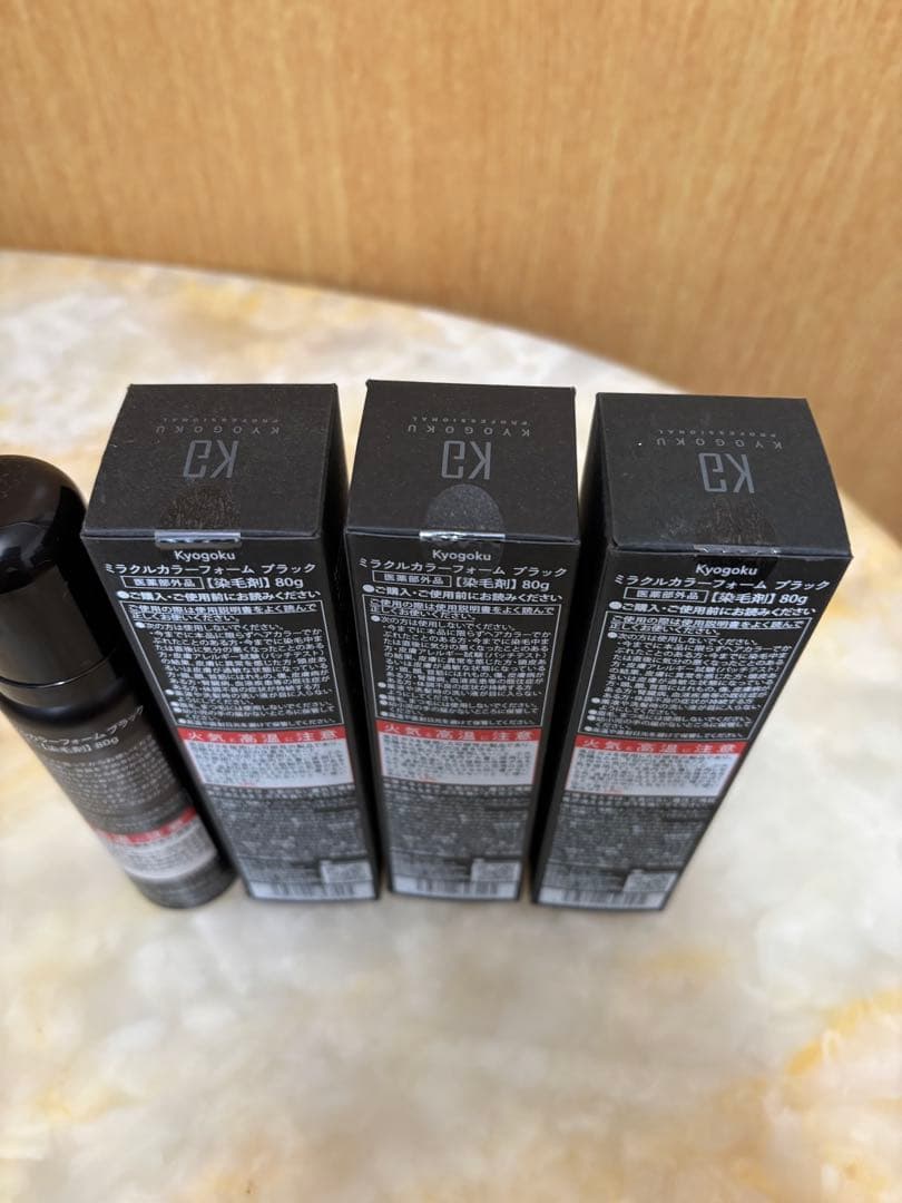 Kyogoku キョウゴク ミラクルカラーフォーム ブラック 80g 4本