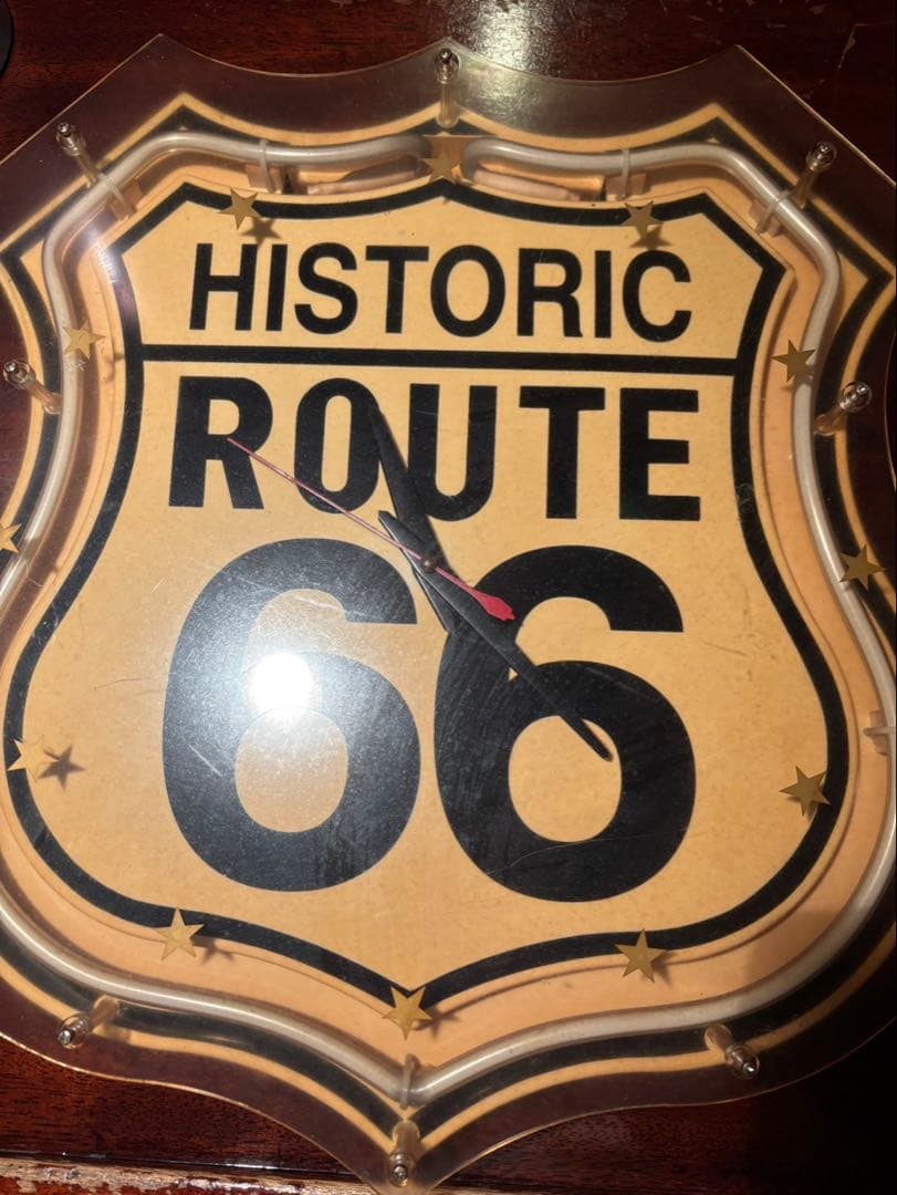 ルート66 ネオン時計