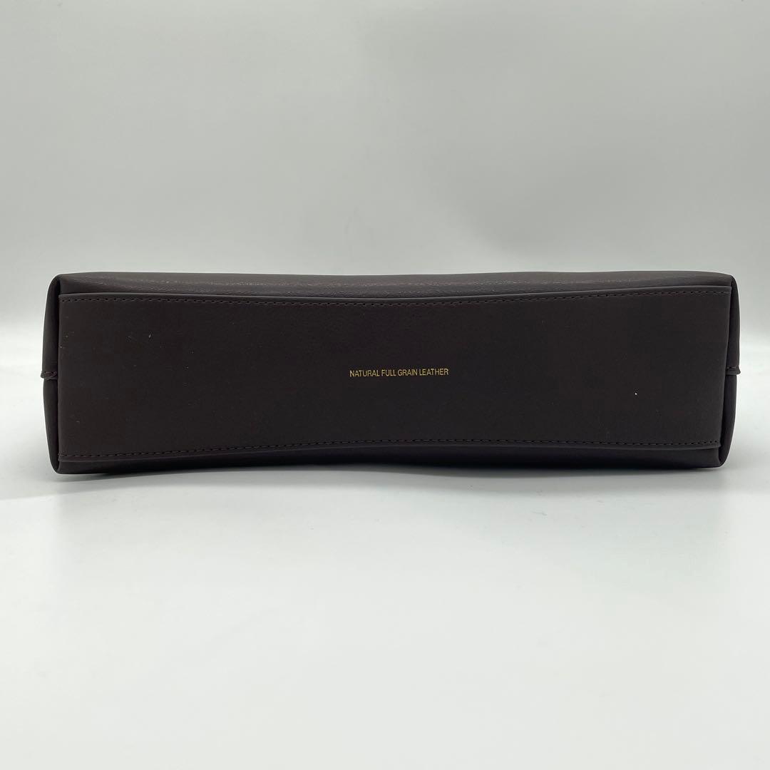 【極美品】コーチ　ブルックリン　ショルダーバッグ　レザー　ロゴ　ダークブラウン