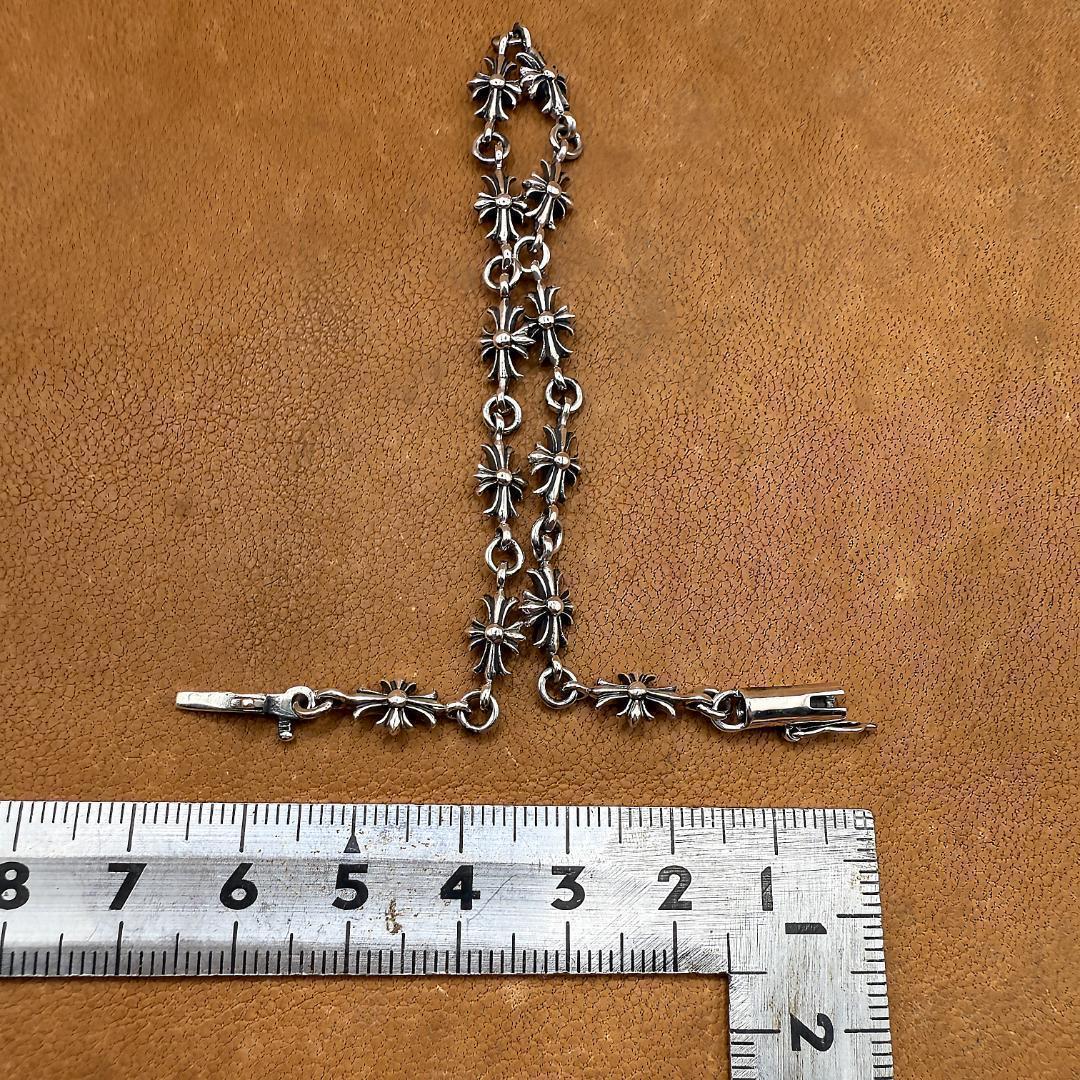 タイニー E プラス ブレスレット シルバー925 クロス 12リンク 4707