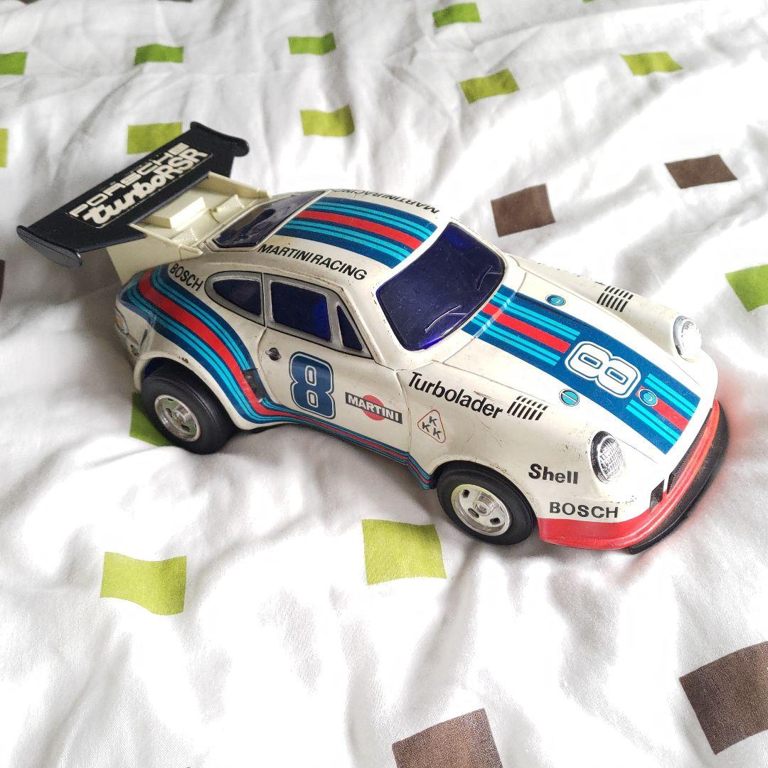 稀少 当時物 ブリキ アルプス製 ポルシェターボRSR 28cm