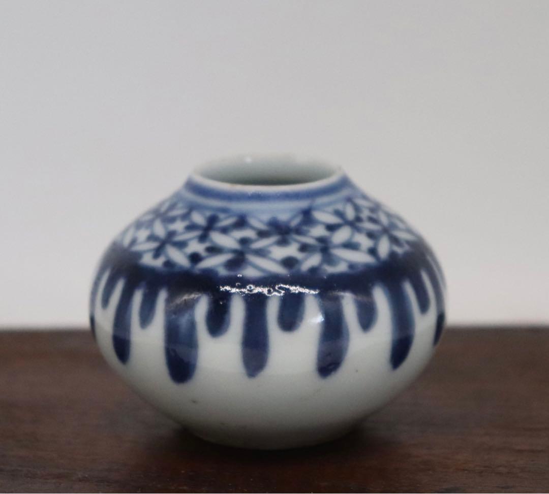 中国　清時代　染付　水滴　送料込み0906