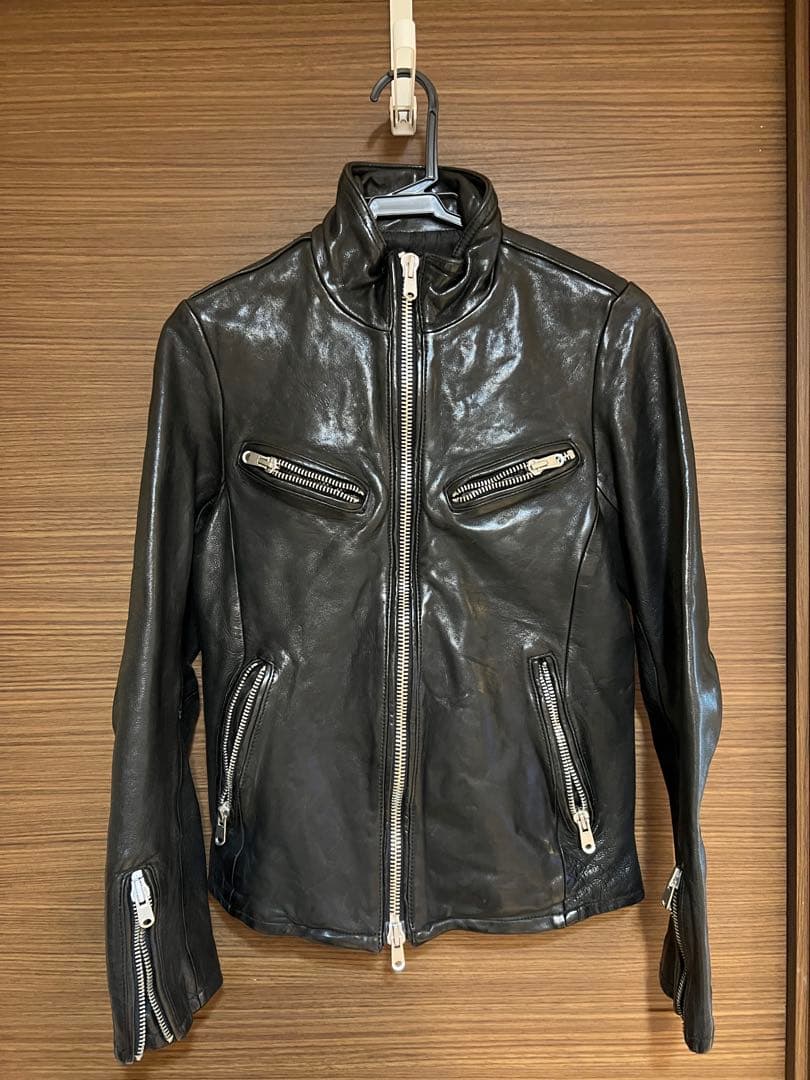 FUGA シングルライダースジャケット メンズS