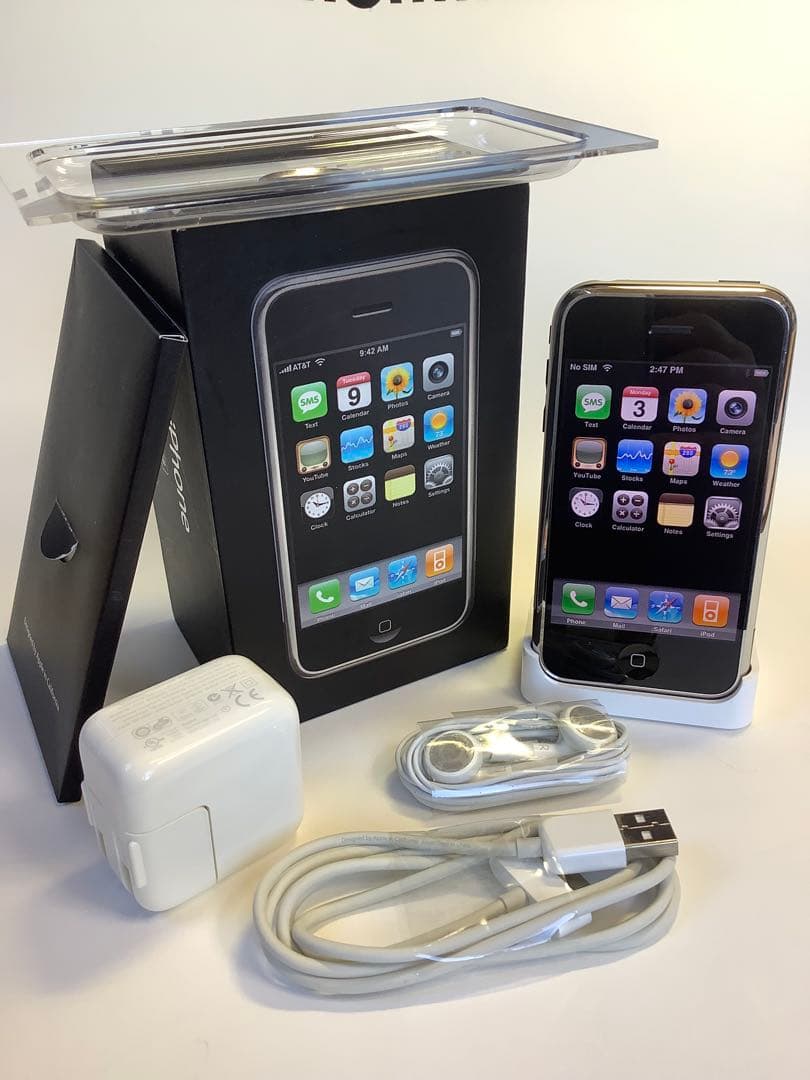 iPhone 2G 8GB iOS1.0 IMEI一致箱入りフルセット