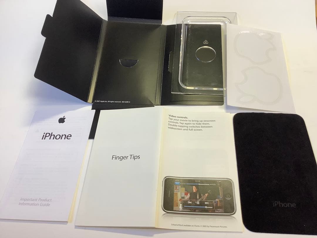 iPhone 2G 8GB iOS1.0 IMEI一致箱入りフルセット