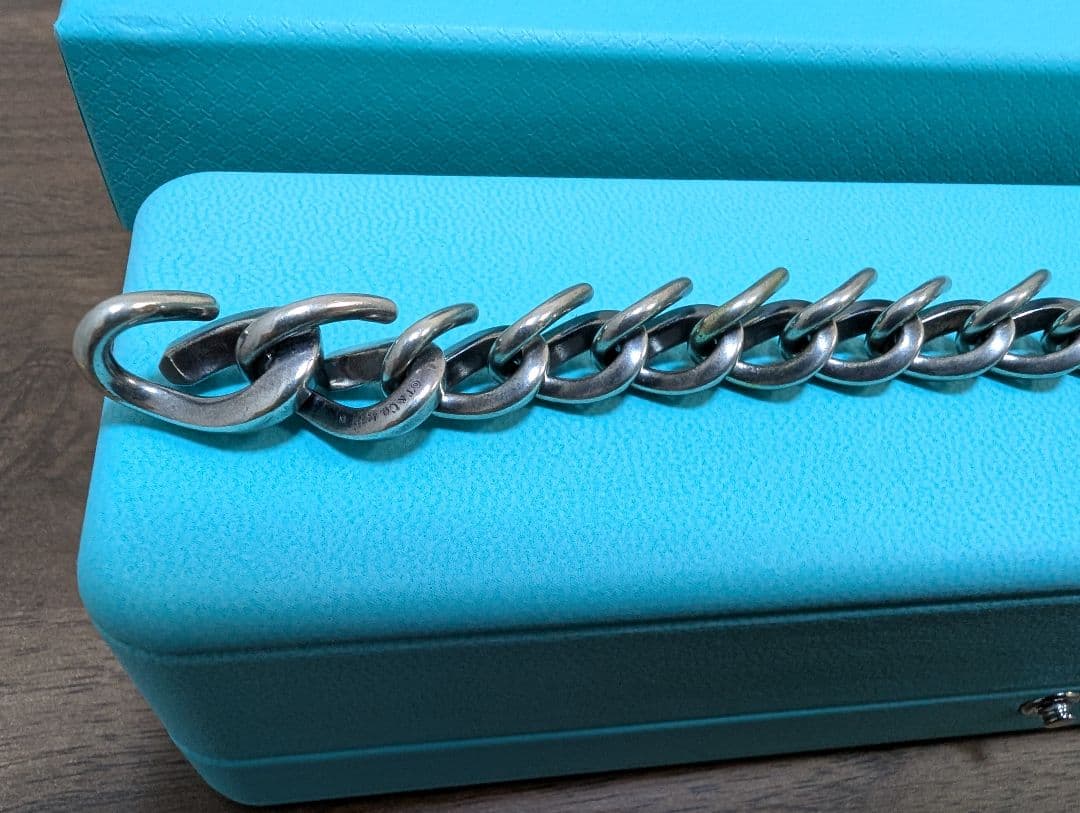 ティファニー ブレスレット フォージ ミディアム リンク　いぶし仕上げ