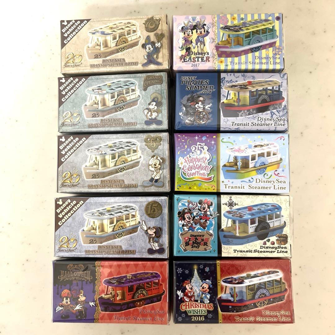 【10台まとめ売り】　トランジットスチーマーライン　ディズニー　トミカ