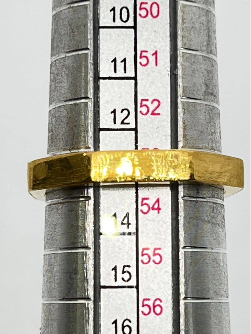 ありガトK24 純金 8角リング 6g指輪 リング 刻印あり ハンドメイド
