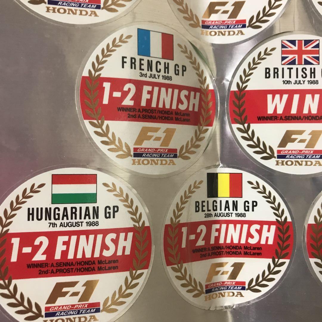 希少全種　HONDA  F1  1988  記念ステッカー