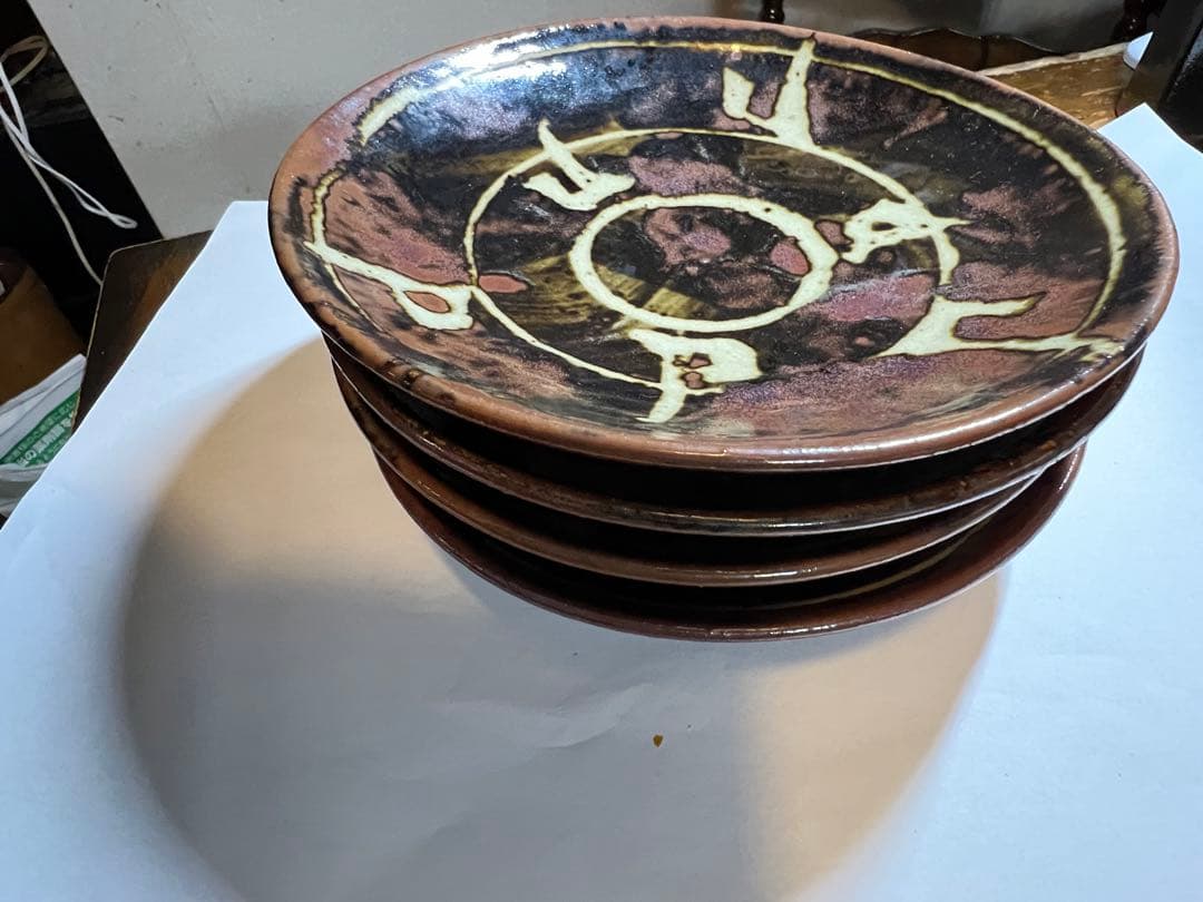 濱田晋作の柿薬のお皿4枚セット