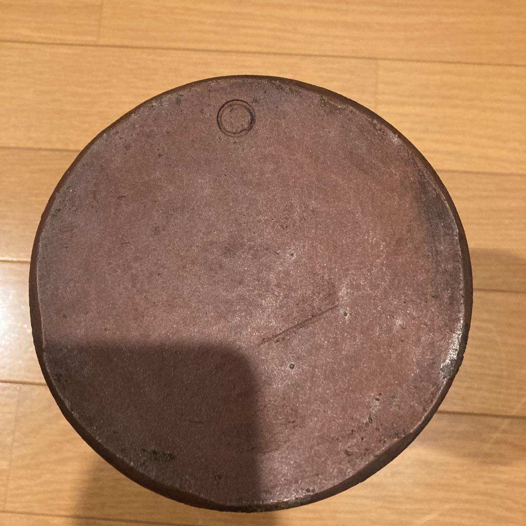 備前焼　竹型　花生け　茶道具　一輪挿し