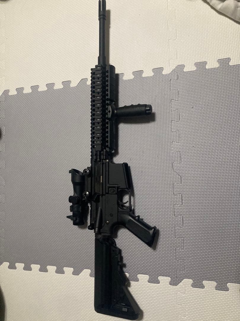 【かっちゃん】AR-15スタイル エアガン 黒　M4 次世代電動ガン