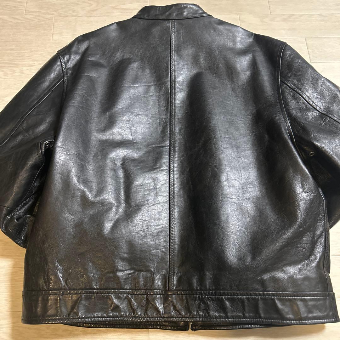 OLD GAP オールドギャップ　黒 レザーシングルライダースジャケット　M