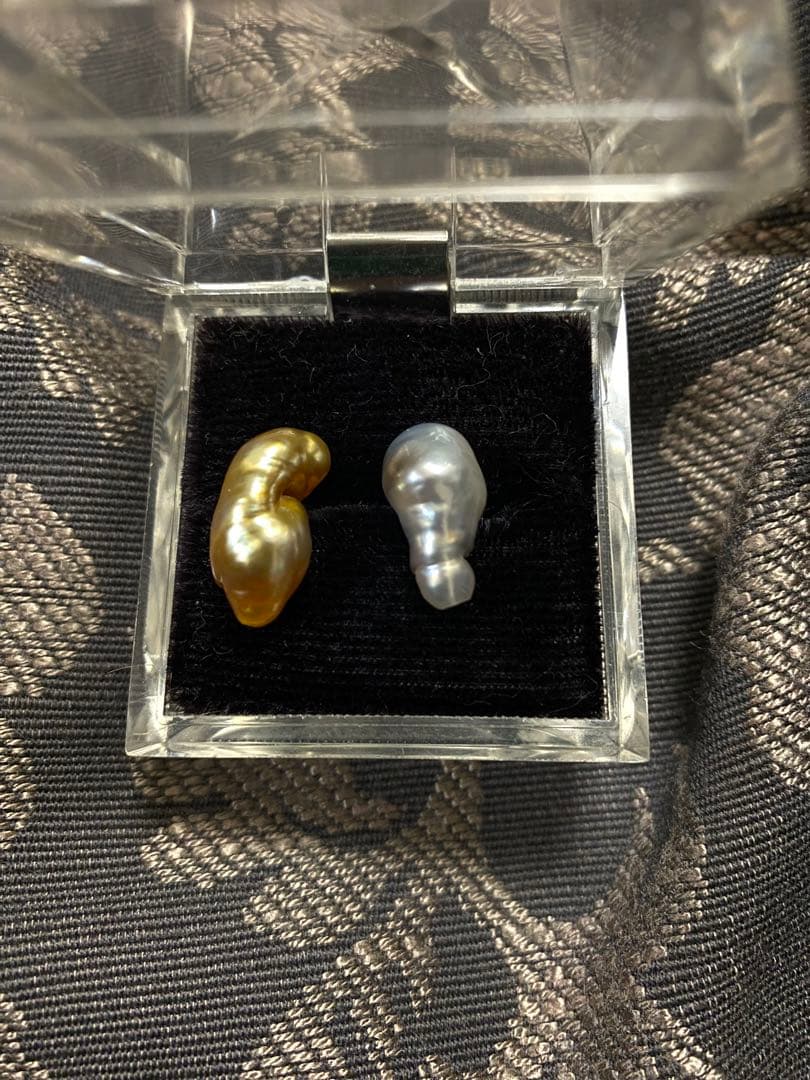 SALE❣️ 南洋真珠　白蝶貝ケシパールイヤリングまたはピアス加工付き