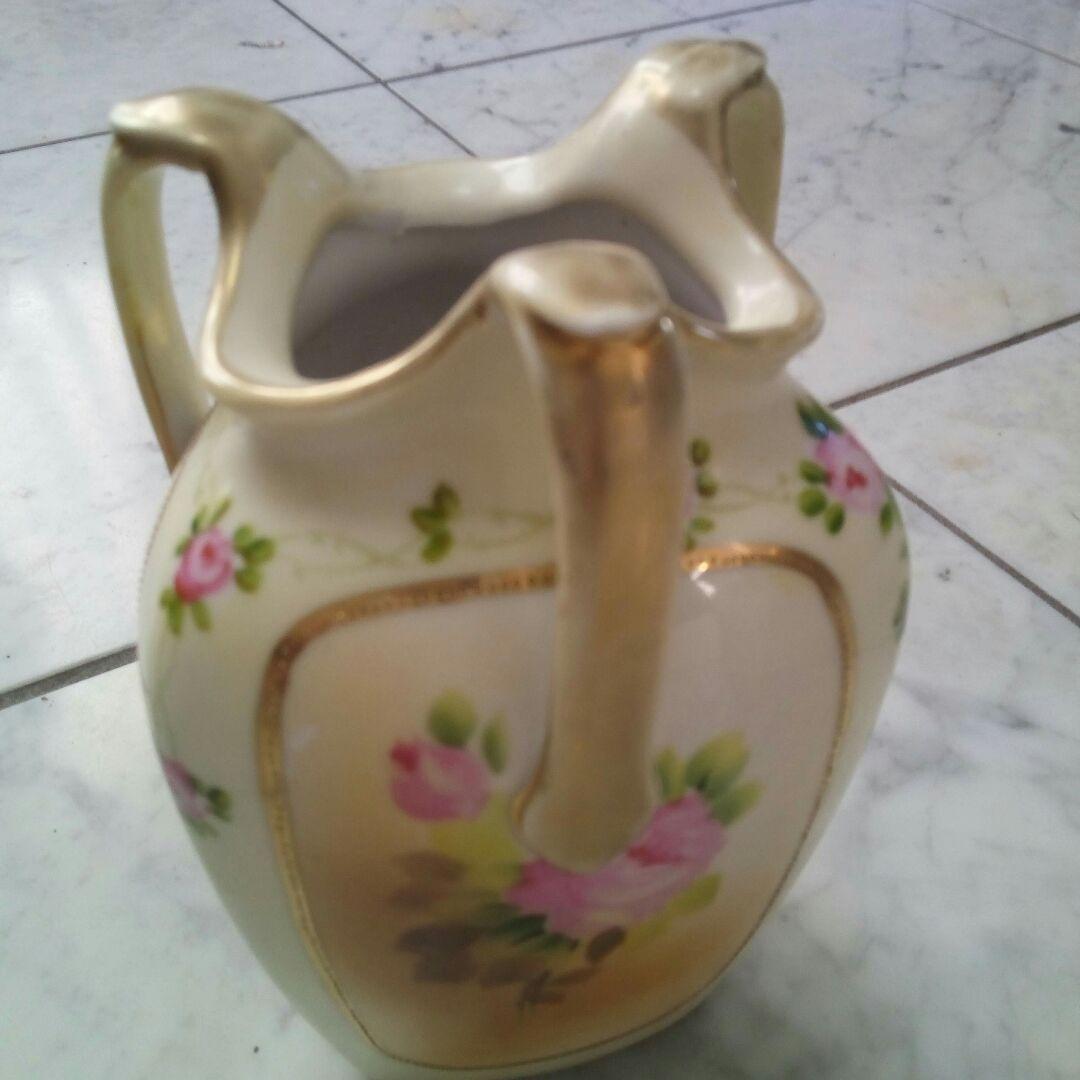 オールドノリタケ　バラ紋花瓶