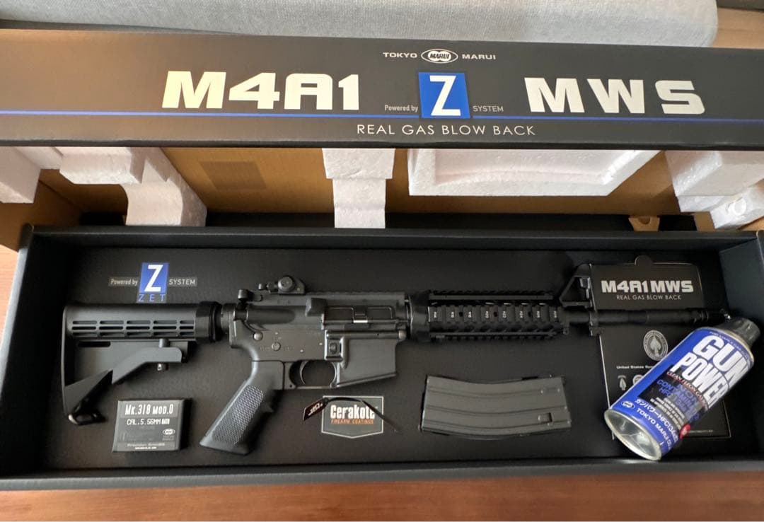 【最終セール】【お得なセット】東京マルイM4A1MWSガスブローバックマシンガン