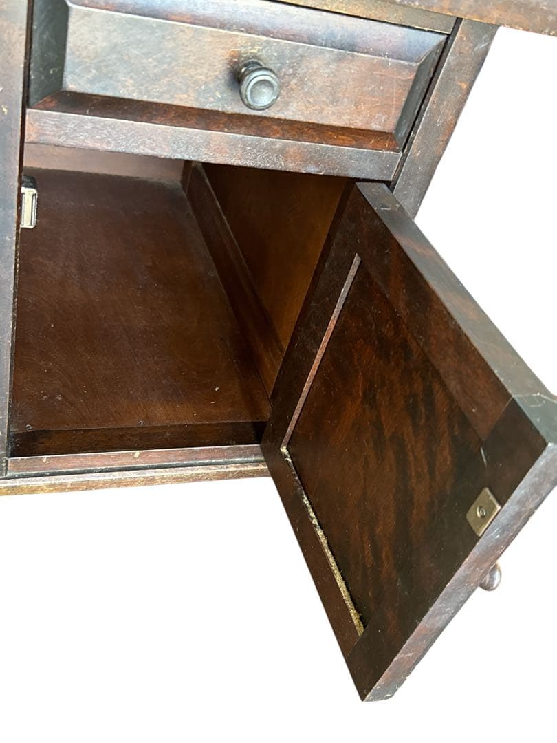 北海道民芸家具　書斎　 樺無垢材 座机/文机/帳場机/作業台/デスク/机