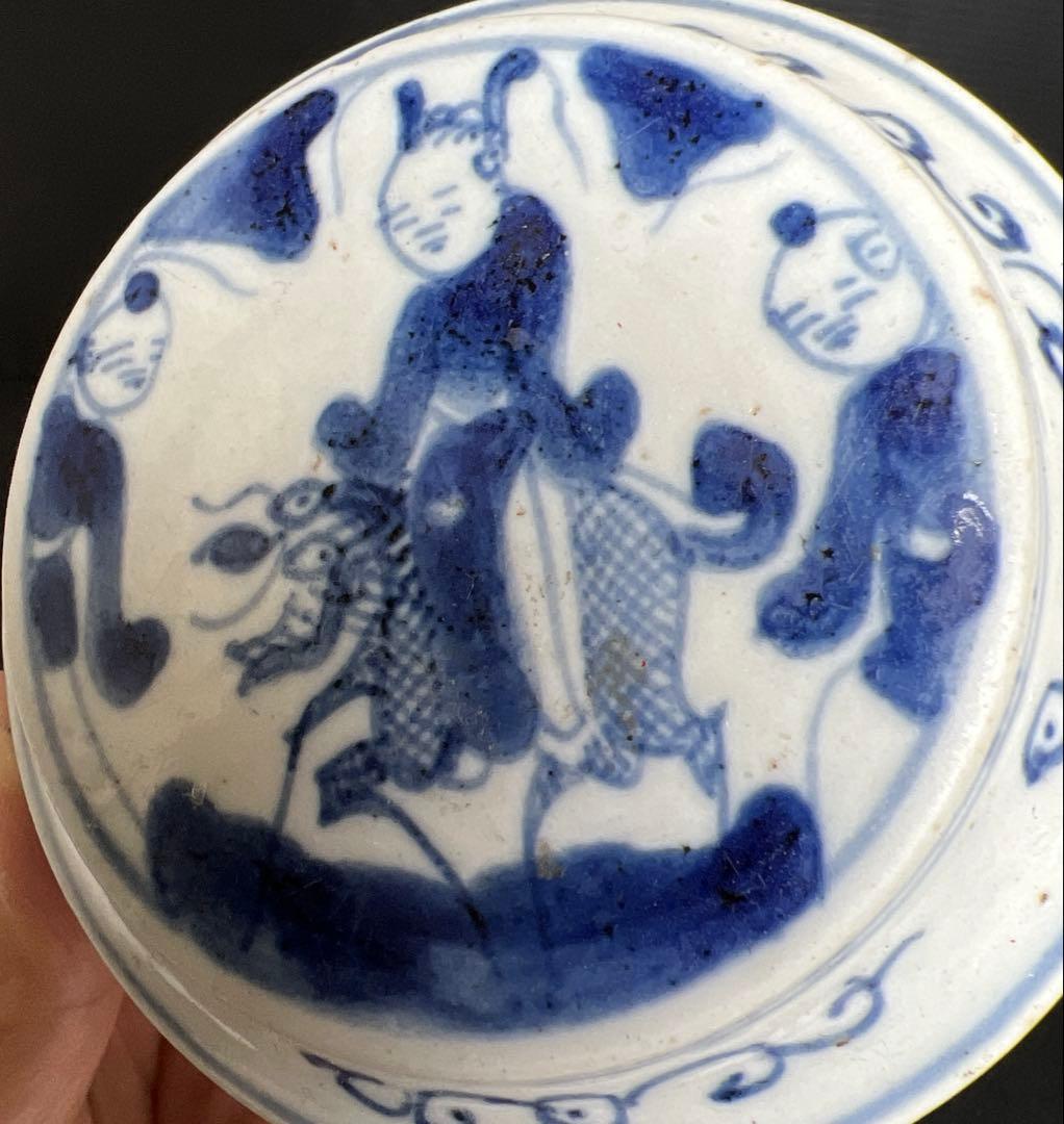 中国清時代　香合　幅約10㎝　東里8-0116①