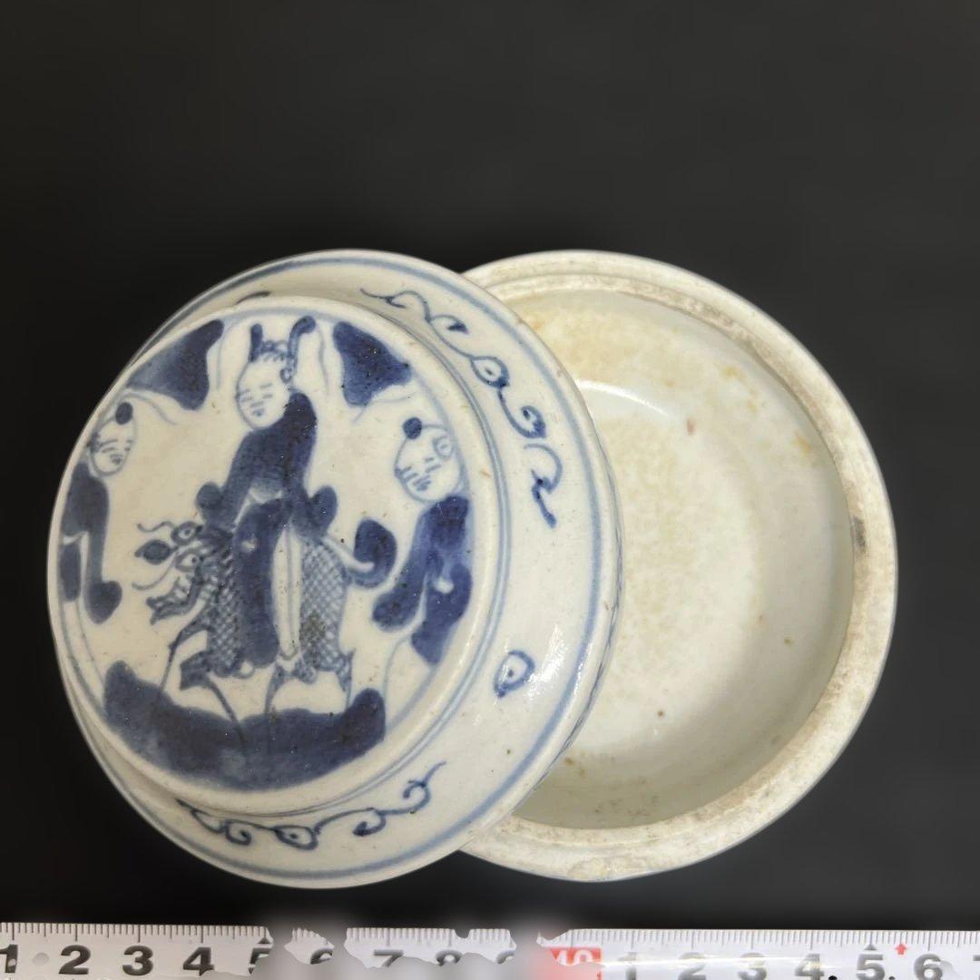 中国清時代　香合　幅約10㎝　東里8-0116①