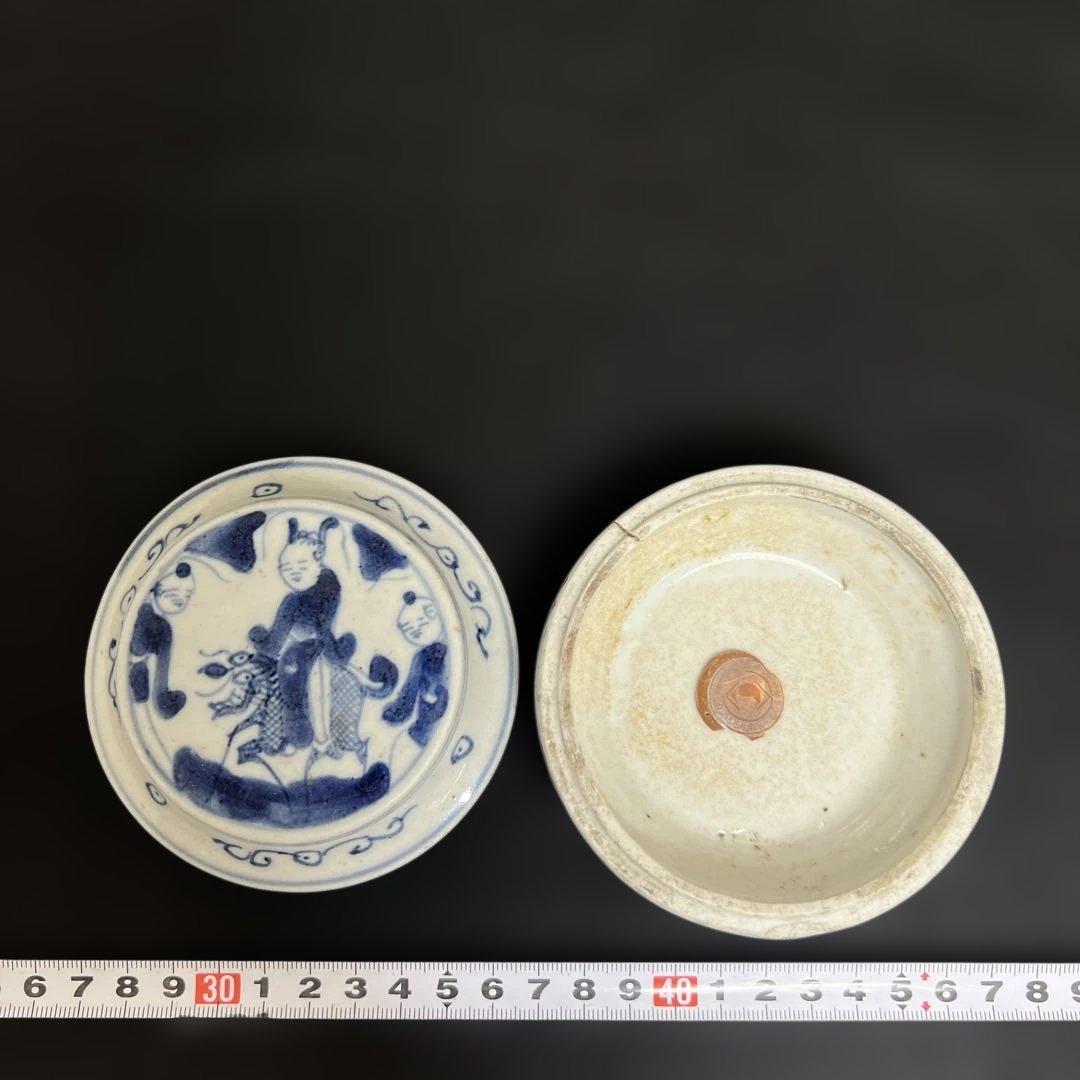 中国清時代　香合　幅約10㎝　東里8-0116①