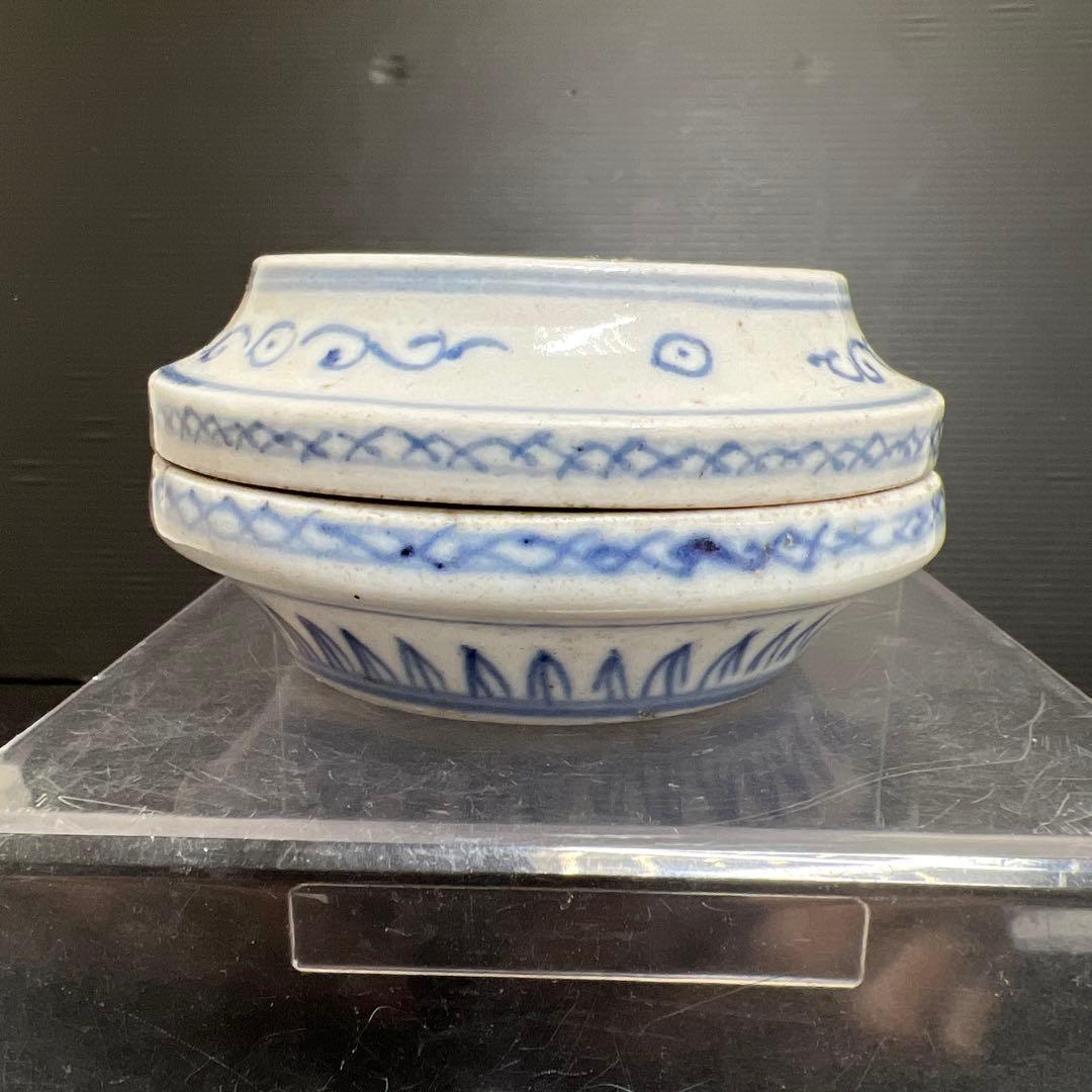 中国清時代　香合　幅約10㎝　東里8-0116①