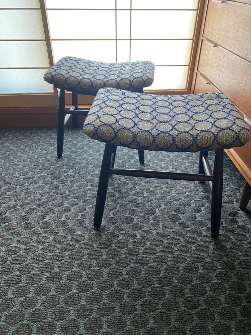 ミナペルホネン tambouriハンドメイドスツール×2