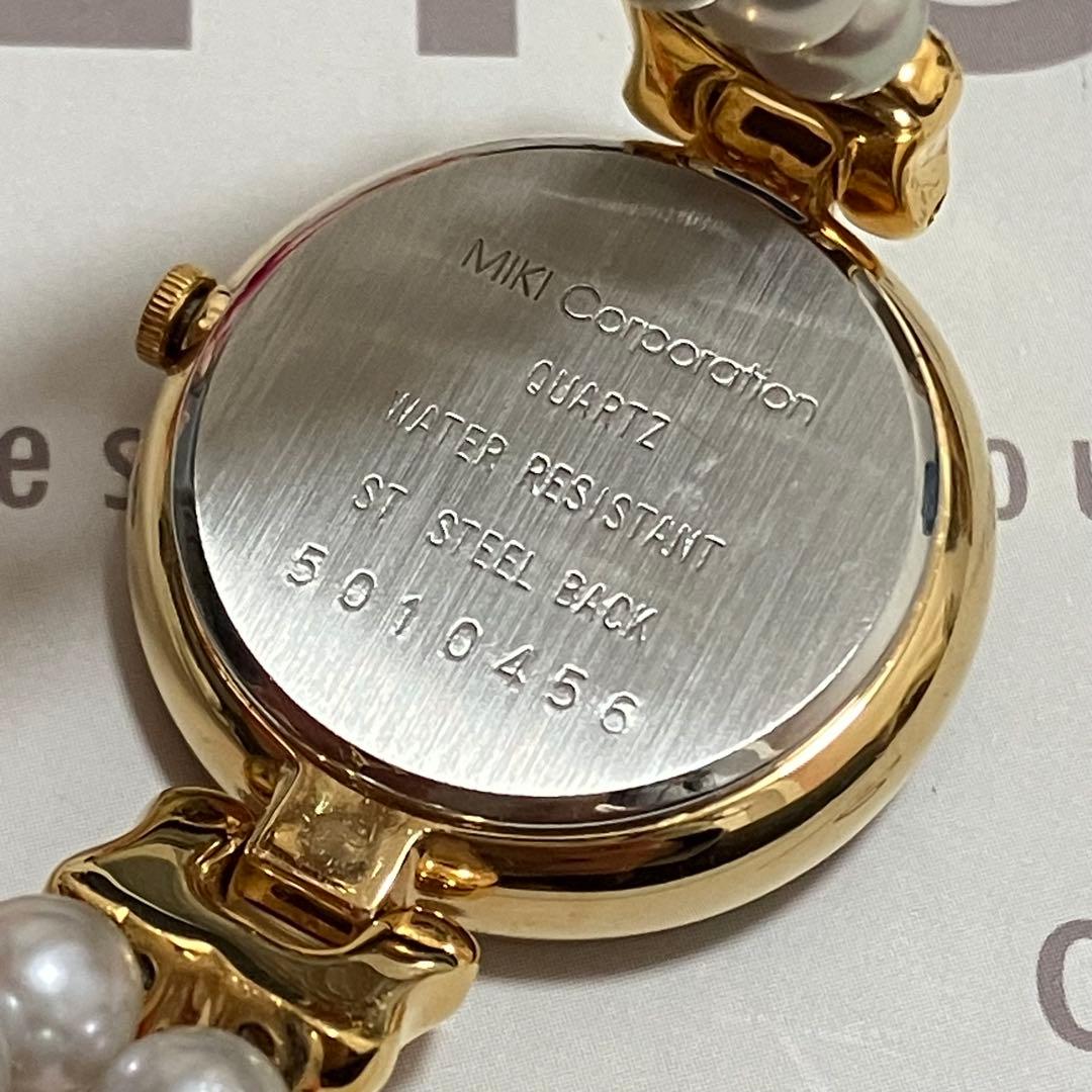 【稼動品】CAMELLIA カメリア レディース パールウォッチ　あこや真珠