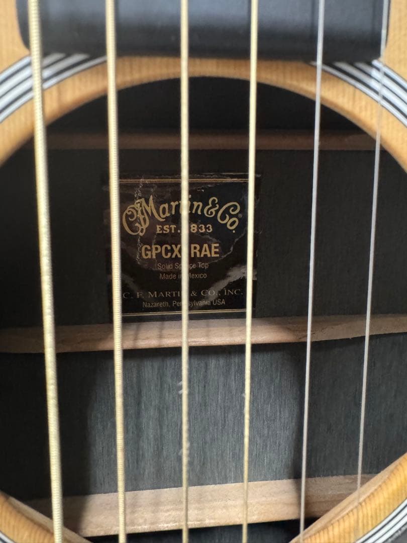 送料込み　使用回数数回程度　Martin GPCX1ARE ケース付き