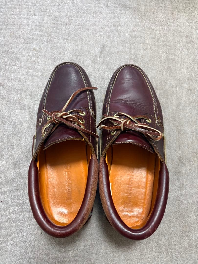 Timberland ダークブラウン デッキシューズ