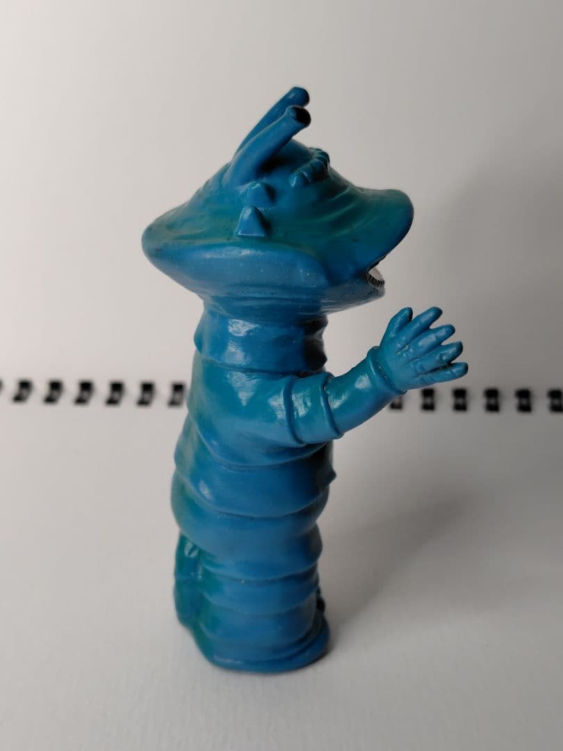 怪獣 ジャンボ指人形 カネゴン 青成型 約105mm 当時物