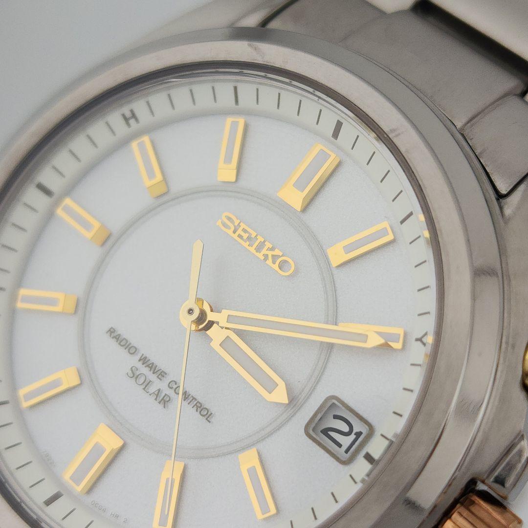 極美品SEIKO セイコー　腕時計　7B22-B0H0 電波ソーラー　チタニウム