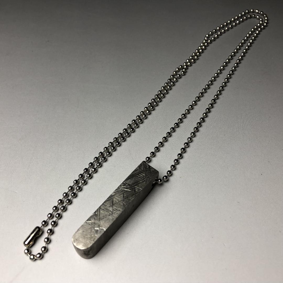 ムオニオナルスタ隕石　メッキ処理済み　ペンダント　 鉄隕石　重さ約29ｇ