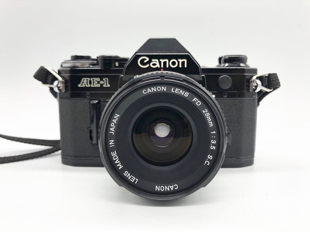【完動品】Canon AE-1 + FD 28mm f3.5 S.C 動作確認済