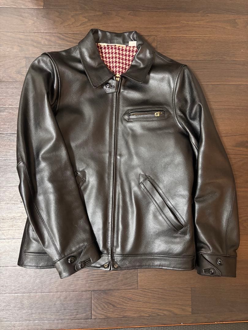 シングルレザーライダース　BEN DAVIS カウレザー　美品