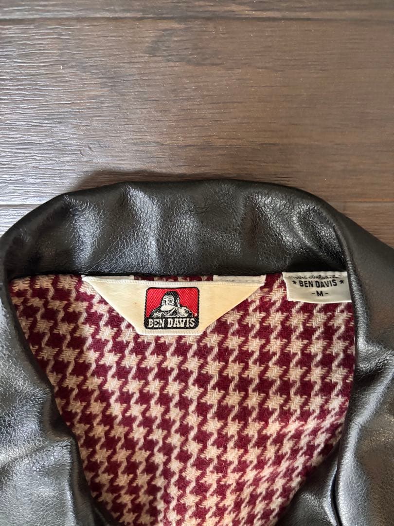 シングルレザーライダース　BEN DAVIS カウレザー　美品