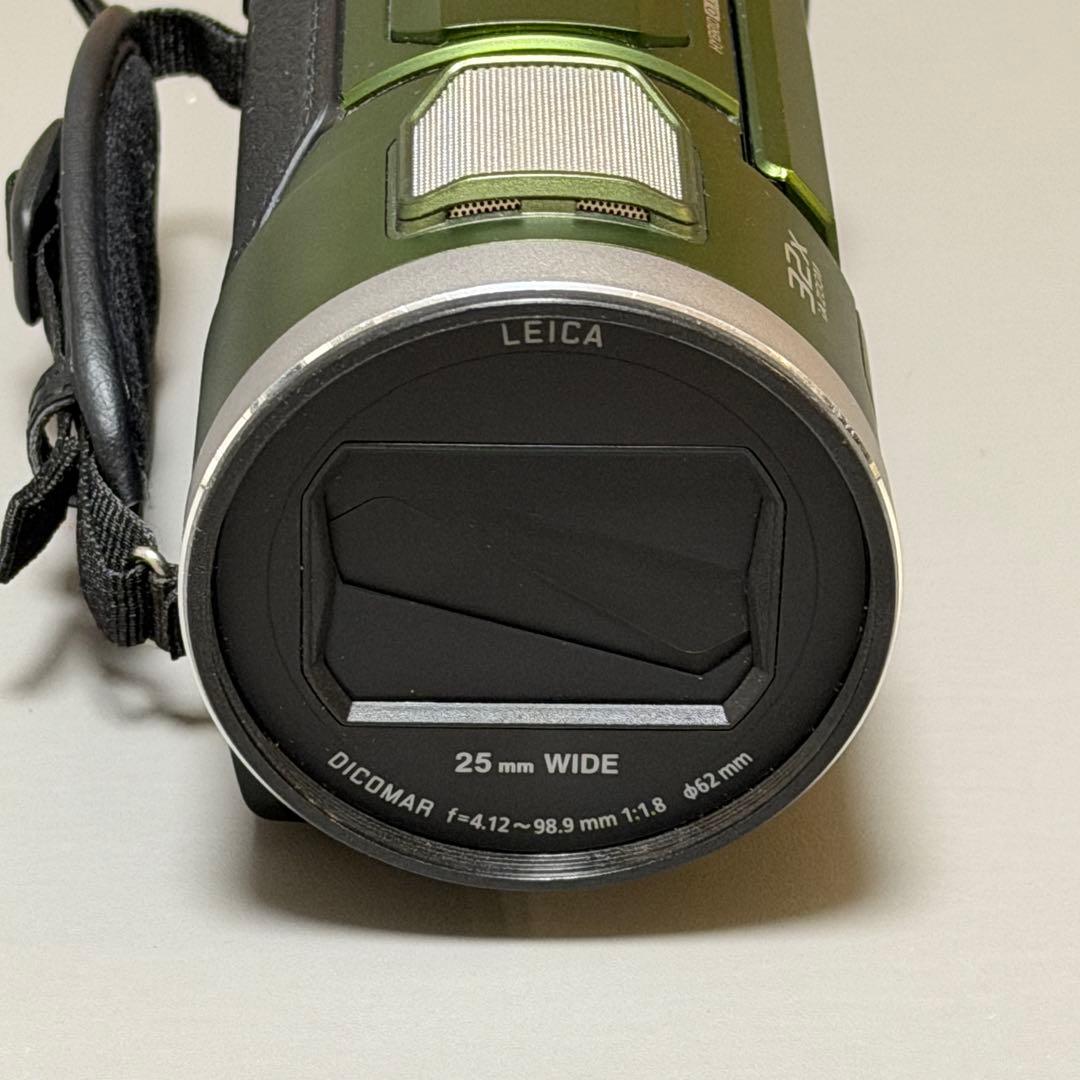 【完動美品】パナソニック 4Kビデオカメラ HC-VX2M フォレストカーキ