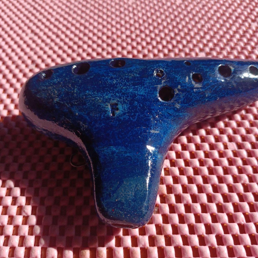 ヨシツカオカリナ SF 管 紺色 中古品 専用ケース付き 蔵出し