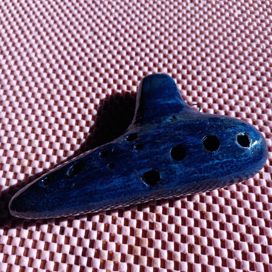 ヨシツカオカリナ SF 管 紺色 中古品 専用ケース付き 蔵出し