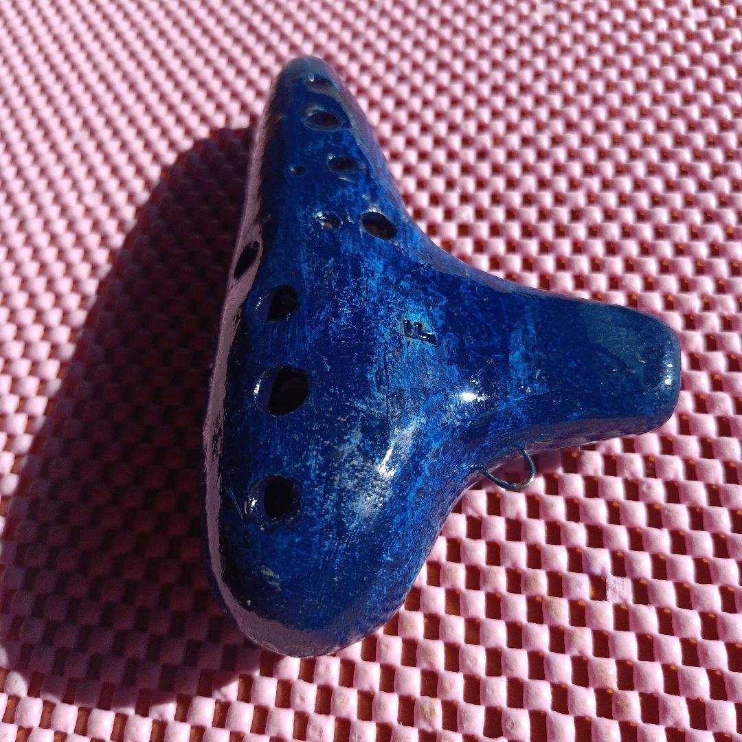 ヨシツカオカリナ SF 管 紺色 中古品 専用ケース付き 蔵出し