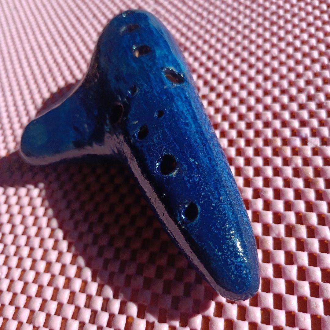 ヨシツカオカリナ SF 管 紺色 中古品 専用ケース付き 蔵出し