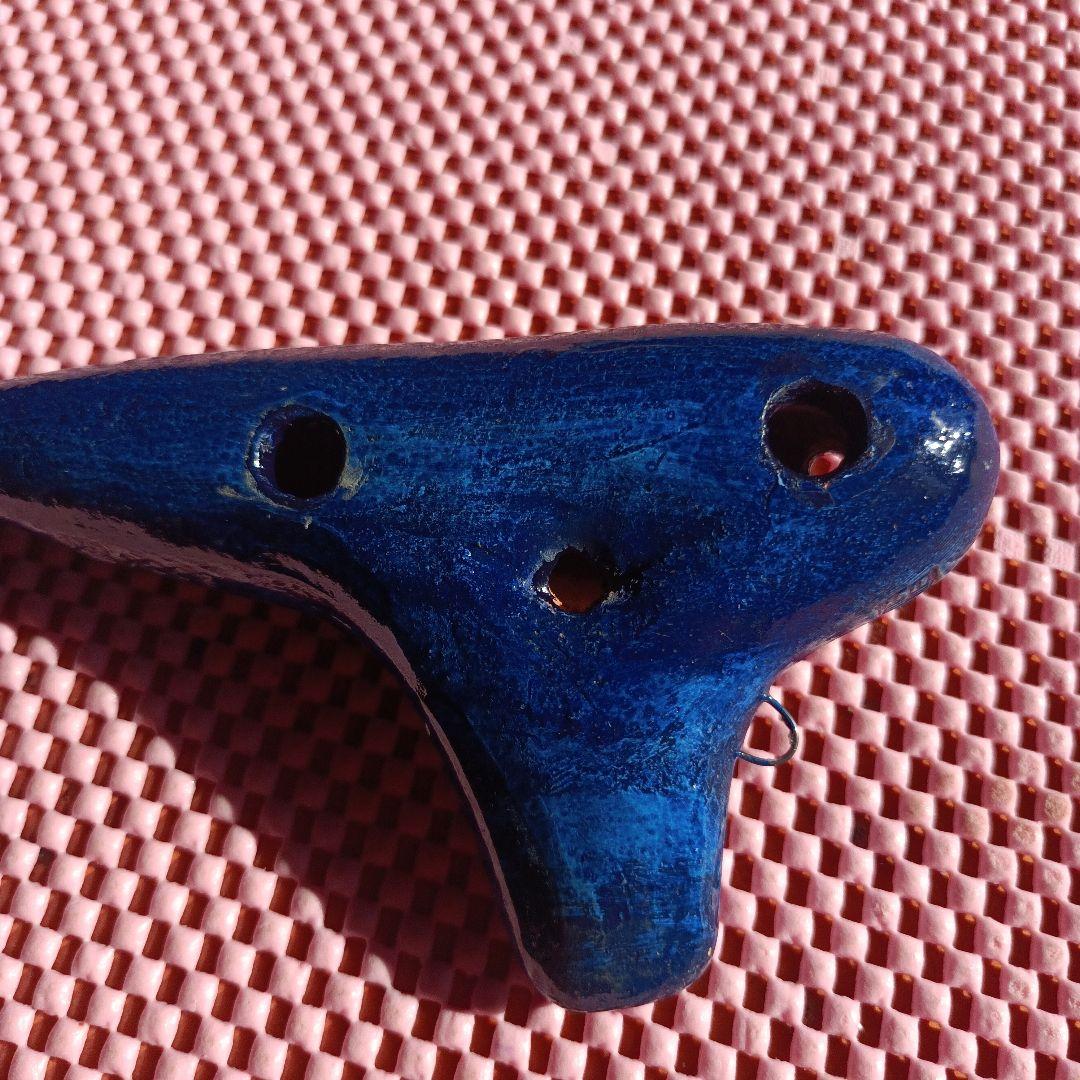 ヨシツカオカリナ SF 管 紺色 中古品 専用ケース付き 蔵出し