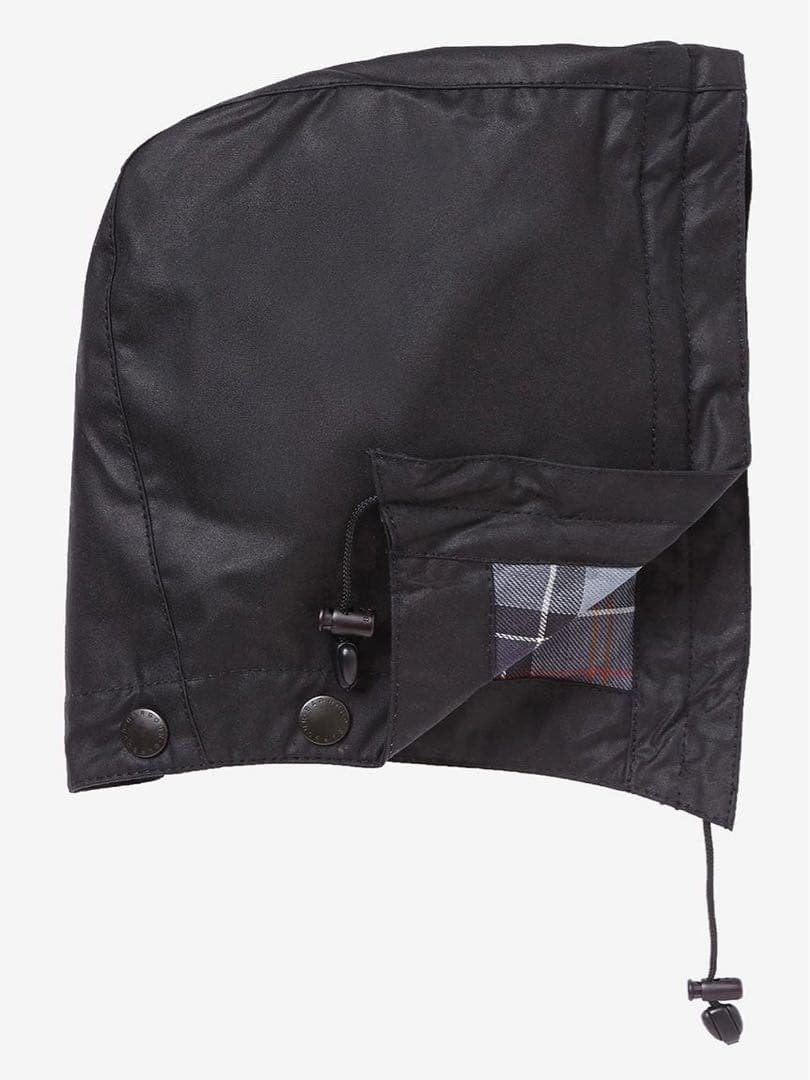 Barbour ワックス デタッチャブル フード 6オンス　ブラック